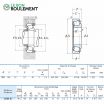 Rodamiento de rodillos cónicos 32034-XJ-NSK