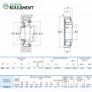 Rodamiento de rodillos cónicos 32036-XJ-NSK