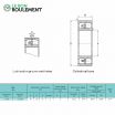 Rodamiento oscilante dos hileras de rodillos 21308-CA-W33-C3-W33-KML