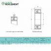Rodamiento oscilante dos hileras de rodillos 21309-CA-W33-C3-W33-KML