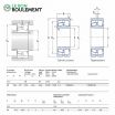 Rodamiento oscilante dos hileras de rodillos 21311-E-SKF