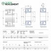 Rodamiento oscilante dos hileras de rodillos 22222-E-C3-SKF
