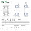 Rodamiento oscilante dos hileras de rodillos 22309-E-C4-SKF