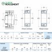 Rodamiento oscilante dos hileras de rodillos 22313-EA-K-E4-C3-NSK