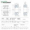 Rodamiento oscilante dos hileras de rodillos 22315-E-C3-SKF