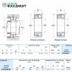Rodamiento oscilante dos hileras de rodillos 22319-EA-K-E4-C3-NSK