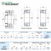 Rodamiento oscilante dos hileras de rodillos 23220-C-K-E4-NSK