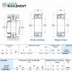 Rodamiento oscilante dos hileras de rodillos 23228-C-K-E4-C3-NSK