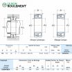 Rodamiento oscilante dos hileras de rodillos 23230-C-E4-C3-NSK