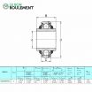 Rodamiento de bolas GW209PPB11 Rodamiento de bolas GW209PPB11