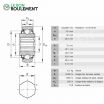 Rodamiento de bolas SK014-205KRRB-INA