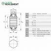 Rodamiento de bolas SKE17-204KRRB-INA