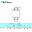 Rodamiento de bolas 208B3TTC4