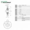 Piñón tensor KSR16LO08101615-INA