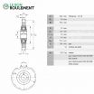 Piñón tensor KSR16LO10101408-INA