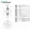 Piñón tensor KSR16LO12101522-INA