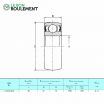 Rodamiento de bolas 1726204-2RS-KML