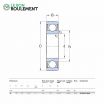 Rodamiento de bolas 1726205-2RS1-SKF