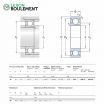 Rodamiento de bolas 206-2Z-SKF
