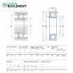 Rodamiento de bolas 311-Z-C3-SKF