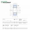 Rodillo de apoyo (de bolas) 305706-C-2Z-SKF