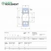 Rodillo de apoyo (de bolas) 305804-C-2Z-SKF