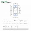 Rodillo de apoyo (de bolas) 305806-C-2Z-SKF