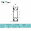 Rodamiento de bolas 62200-2RS-KML