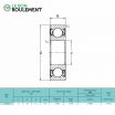 Rodamiento de bolas 62201-2RS-KML