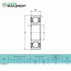 Rodamiento de bolas 62205-2RS-KML