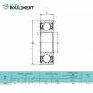 Rodamiento de bolas 62206-2RS-KML