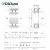 Rodamiento de bolas 62210-2RS1-C3-SKF