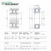 Rodamiento de bolas 62212-2RS1-C4-GJN-SKF