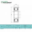 Rodamiento de bolas 62308-2RS-KML