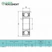 Rodamiento de bolas 63002-2RS-KML