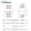 Rodamiento de bolas 63006-2RS1-C4-SKF