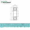 Rodamiento de bolas 16001-2RS-KML