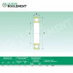 Rodamiento de bolas 16006-2RS-INOX
