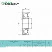 Rodamiento de bolas 16006-KML
