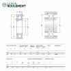 Rodamiento de bolas 16044-C3-SKF