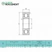 Rodamiento de bolas 16011-KML