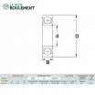 Rodamiento de bolas 16010-2RS-ZEN