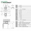 Rodamiento de bolas QJ228-N2-MPA-FAG
