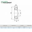Rodamiento de bolas cerámico 6005-CE-ZR02-PTFE-ZEN