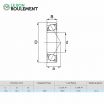 Rodamiento de bolas cerámico 6007-CE-SI3N4-PTFE-ZEN