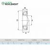 Rodamiento de bolas cerámico 6202-CE-ZR02-PTFE-ZEN