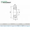 Rodamiento de bolas cerámico 6206-CE-ZR02-PTFE-ZEN