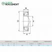 Rodamiento de bolas cerámico 6901-CE-ZR02-PTFE-ZEN