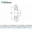Rodamiento de bolas cerámico 6903-CE-SI3N4-PTFE-ZEN