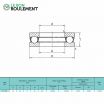Rodamiento axial de bolas 51106-KML